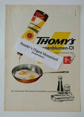Werbeanzeige/advertisement A5: Thomy's Sonnenblumen-Öl 1968 (090816348)
