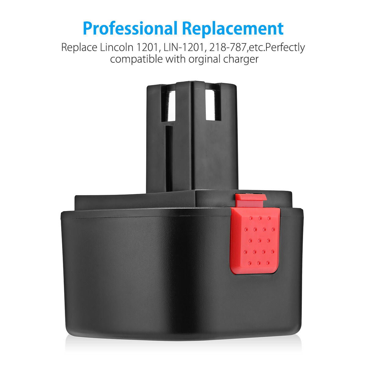 2 Pack 3.0Ah 12V Battery for Lincoln PowerLuber 12 Volt Grease Gun LIN