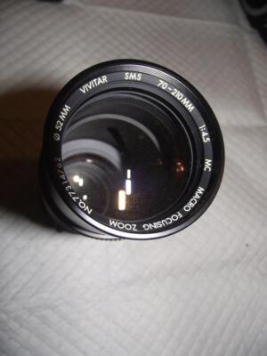VIVITAR 70-210MM F4.5 MACRO ZOOM LENS FOR CANON FD MOUNT