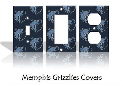 Memphis Grizzlies Light Switch Covers Basketball Nba Home Decor
