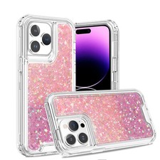 For iPhone 16 Pro Max 15 14 13 12 11 XR Bling Glitter Shockproof Rugged Case