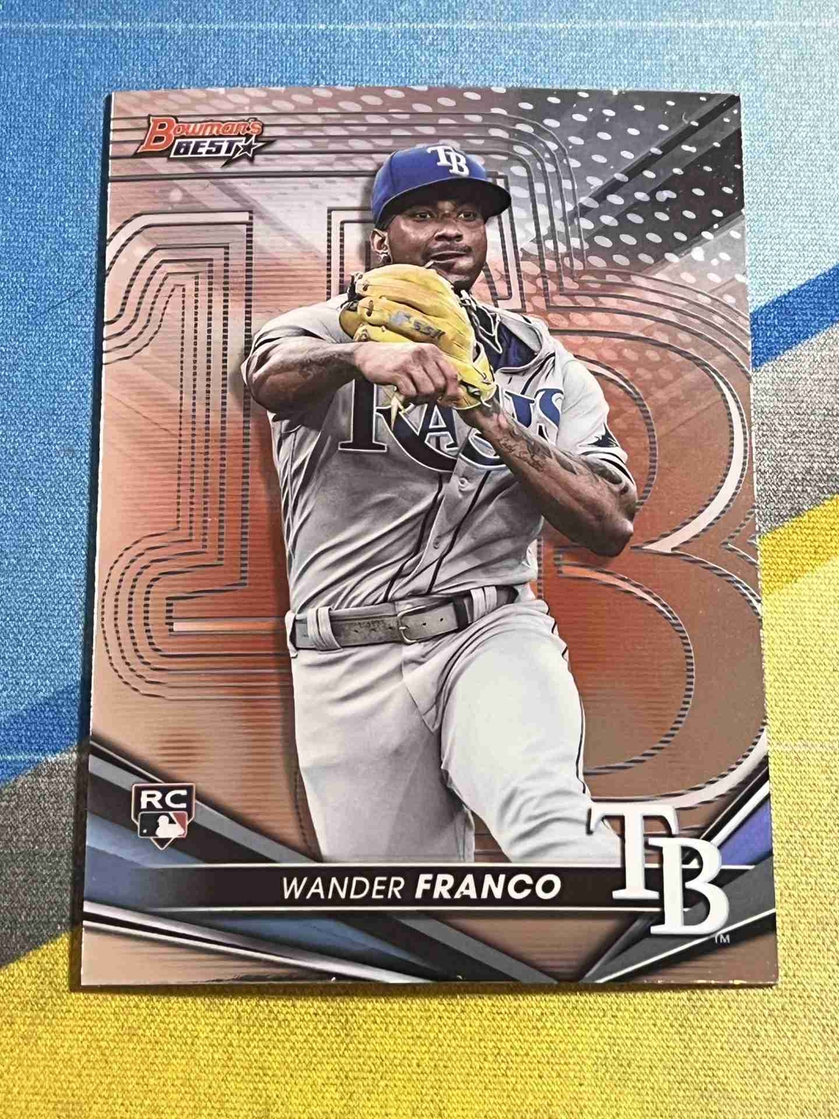 2022 Bowman's Best WANDER FRANCO Tampa Bay Rays Rookie #39
