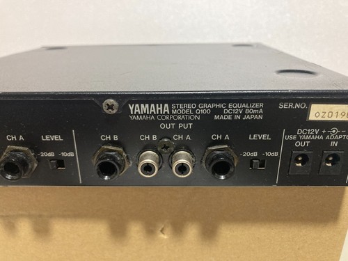 Yamaha Q100 Stereo Graphiq EQ Equalizer Vintage Tested Work from Japan - Picture 10 of 12