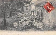 CPA 26 MONTELIMAR 52e REGIMENT D'INFANTERIE CORVEE DES POMMES DE TERRE A LA CUIS