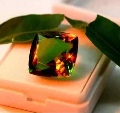 Natural Certified 9.56 Ct+ Color Changing Brazilian Andalusite Cushion Gemstone