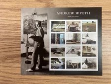 KAPPYS  USA FOREVER MINT SHEETLET SCOTT #5212 ANDREW WYETH ART  FR13