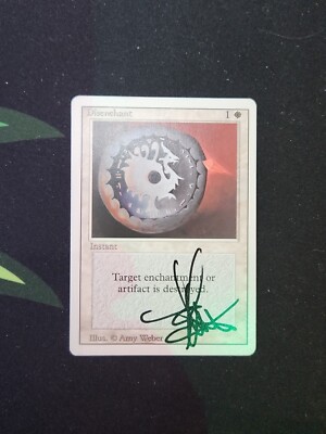 MTG Revised 3rd Edition Disenchant Signiert Amy Weber