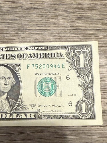 2017A $1 Dollar Bill DATE NOTE 2009 (75200946) F District E Run - Picture 4 of 6