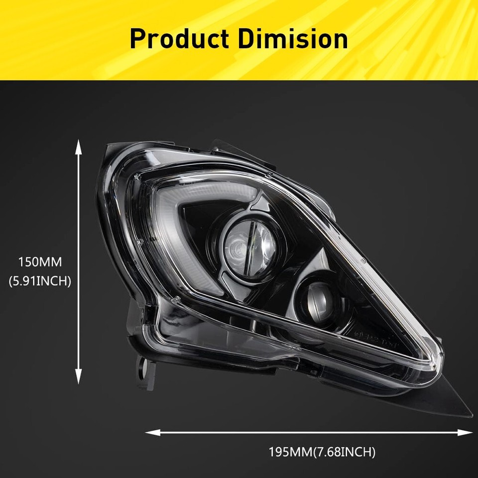 Headlight Assemblies For 2006 Ford F-350 Super Duty For 2006-2025 YAMAHA YFZ 450 RAPTOR 350 700 700R LED Headlights Set Head Lamps E Headlight Assemblies For 2006 Ford E-450 Super Duty - Foto 9