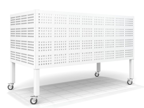 Carro de almacenamiento de pelota deportiva móvil 120x60x80cm - negro - mate - Imagen 7 de 8