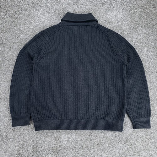 Duluth Trading Pullover Herren Large grau Baumwolle Wolle Schalkragen Infanterie Pullover - Bild 6 von 11