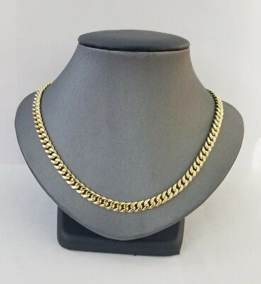 Real 14k Gold Miami Cuban Link Necklace Chain 6mm 20'' box Lock