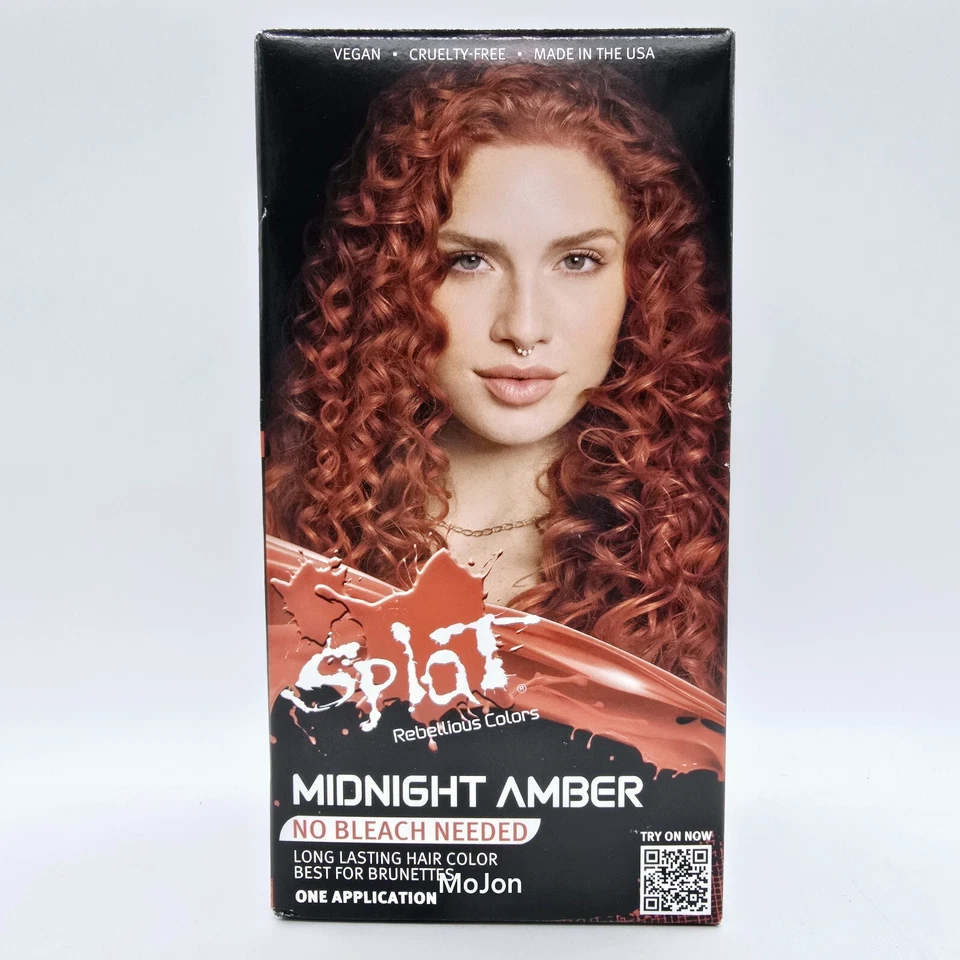 Lote de 2 Kit de Color de Cabello Semipermanente Ámbar Medianoche Colores Rebeldes Splat Foto 2 de 4