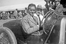 Sunbeam factory racer Dario Resta 1924 French Grand Prix Lyon racing photo