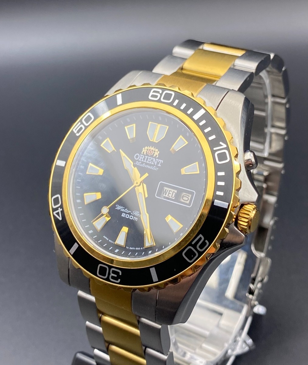 品質保証 Orient Mako Men's for Diver Automatic Watch Japan XL 時計