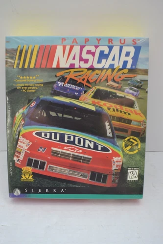New Papyrus NASCAR Racing Sierra PC Game MS Dos plus 5Cd Factory Sealed.Pentium