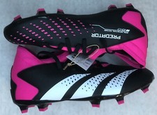 Adidas Predator Accuracy.3 FG Soccer Cleats Black Pink GW4609 Youth 5/Women 6.5