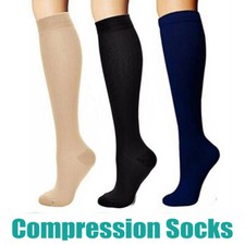 20-30 mmHg Compression Socks Support Stockings Edema Medical Varicose Men Women