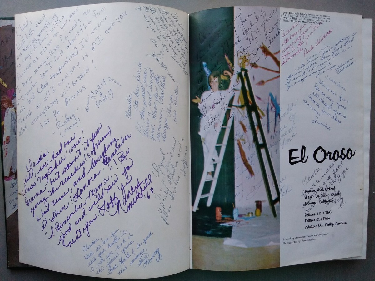 Yearbook 1966 Warren High School Downey California El Oroso Volume