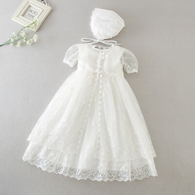 3tlg. Taufkleid Mädchenkleid Festkleid Blumenmädchen BM14