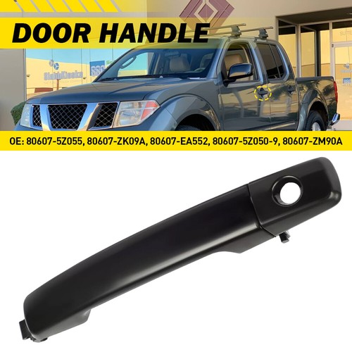 Door Handle For 2005-2015 Nissan Frontier Pathfinder Quest Front Left Black A