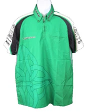 Outer Circle Short Sleeve 1/4 Zip Celtic Performance Shirt Green Small