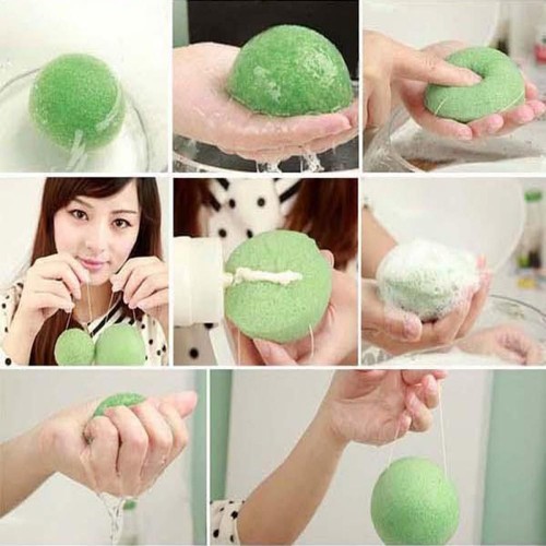 Women Natural Beauty Facial Puff Konjac Cleanse Washing Sponge Exfoliator - Picture 7 of 7