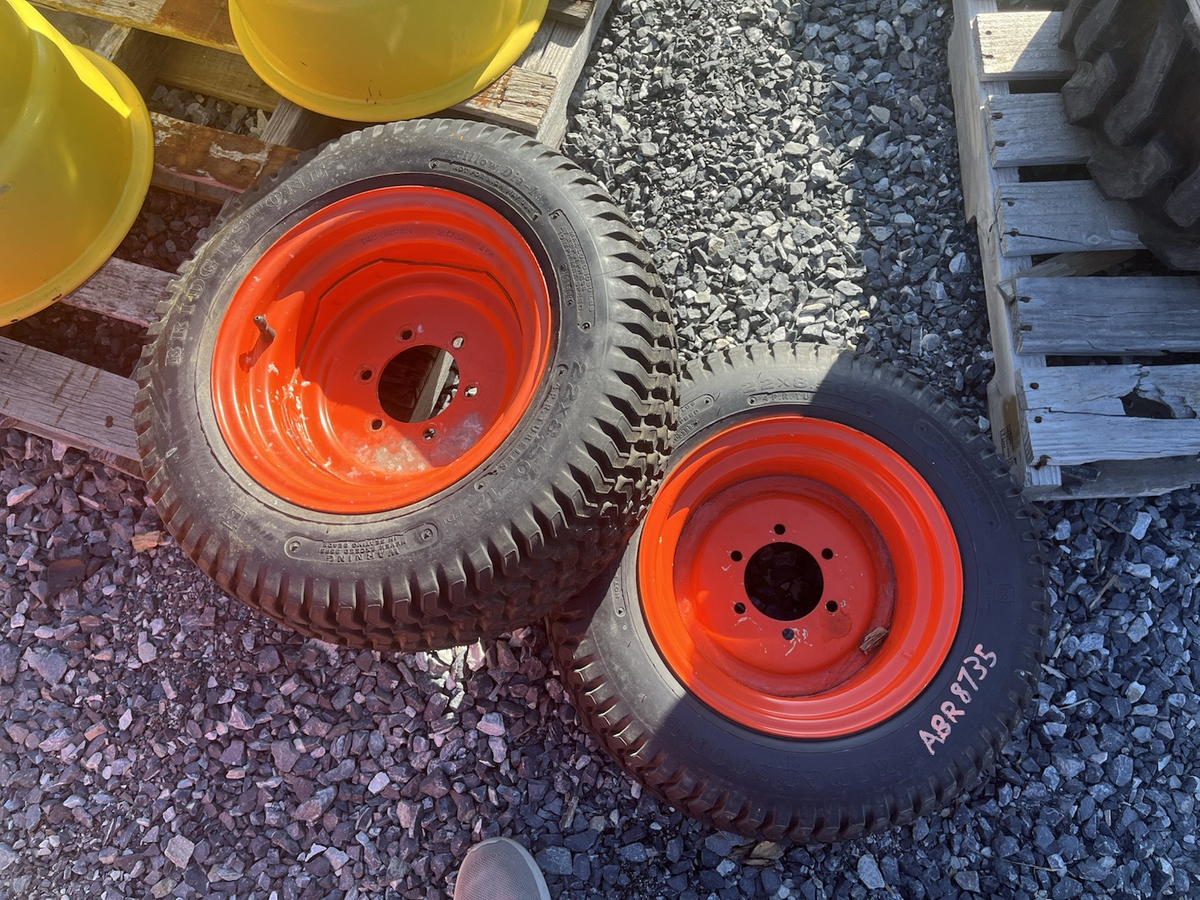 Front 22x8.50-12 Turf Tire & Rim for Kubota B2320 first Gen B2301