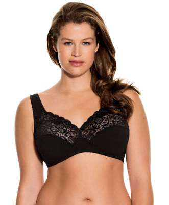 BH ohne Bügel v. DORINA | bügelloser BH Georgina D1427, weiß oder schwarz | NEU