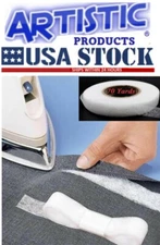 Double Sided Adhesive 1/2" x 70yds.Tape Fabric Fusible Interlining White,Iron On