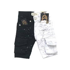 Kids FWRD DENIM CO. Mixed Media Denim Shorts