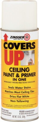 Zinsser 03688 Covers Up Stain-Sealing Ceiling Paint, White 13 Ounce