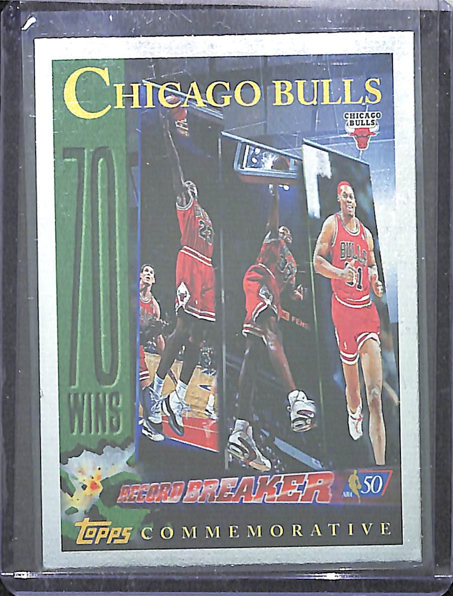 1996-97 Topps NBA 50th CommemorativeFoli #72 Chicago Bulls Michael 