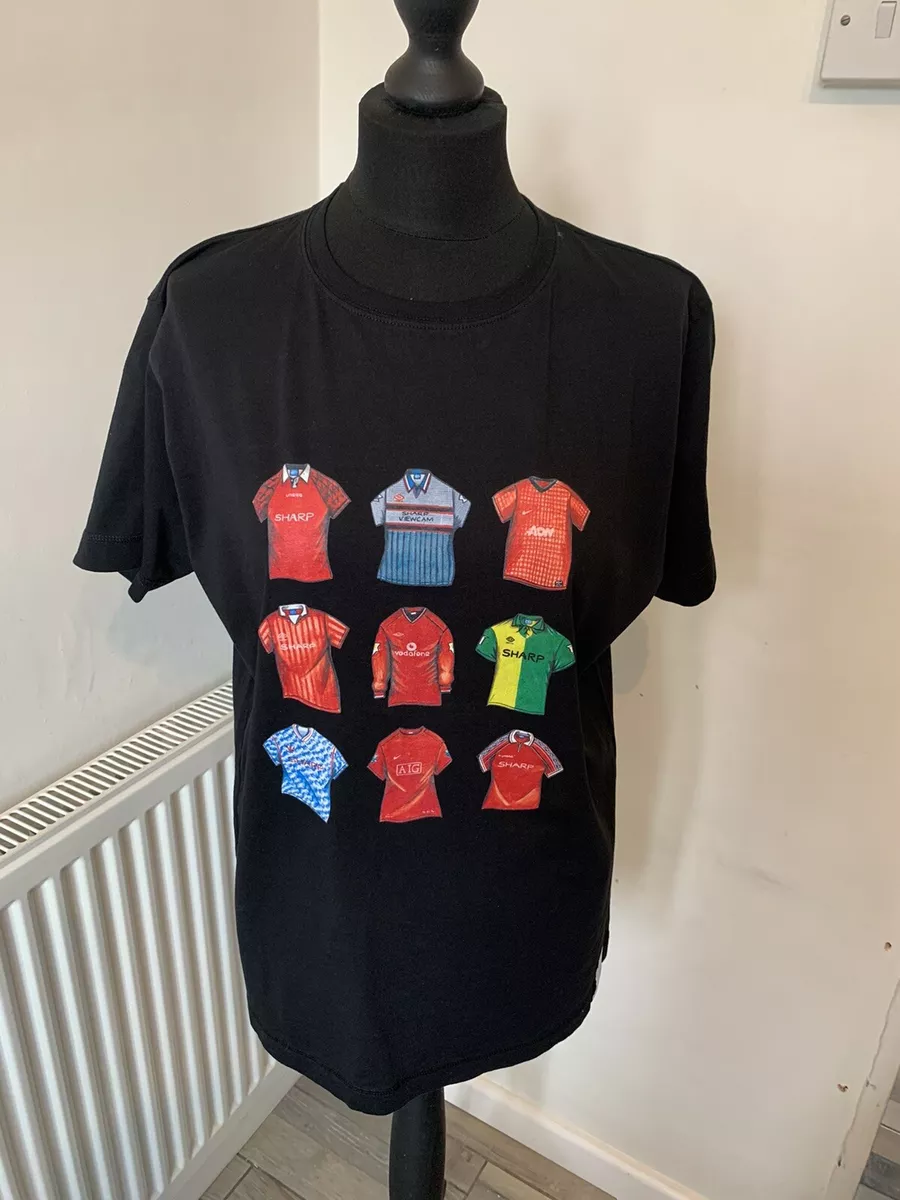 Art Of Football Manchester United VINTAGE SHIRTS Sharp Tshirt Size