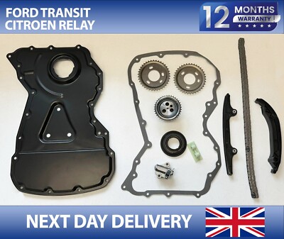 Timing Chain Kit For Ford Transit MK7 MK8 2.2 FWD – Includes Cover, Gears, Gaskets, Seals