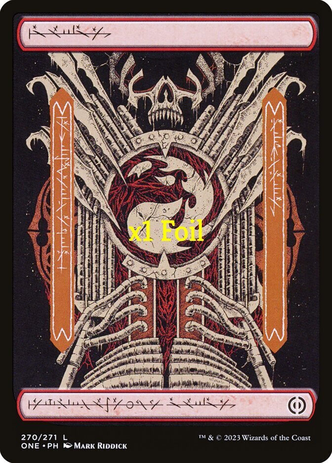 MTG Foil Showcase Full Art Phyrexia: All Will Be One ONE Basic