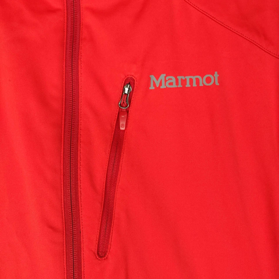 Marmot Gore Windstopper® Jacket Mens Large Red Full Zip Windproof Softshell - Image 2 of 4