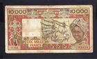 West African States p-709Kk , VG-F, 10000 Francs,Senegal