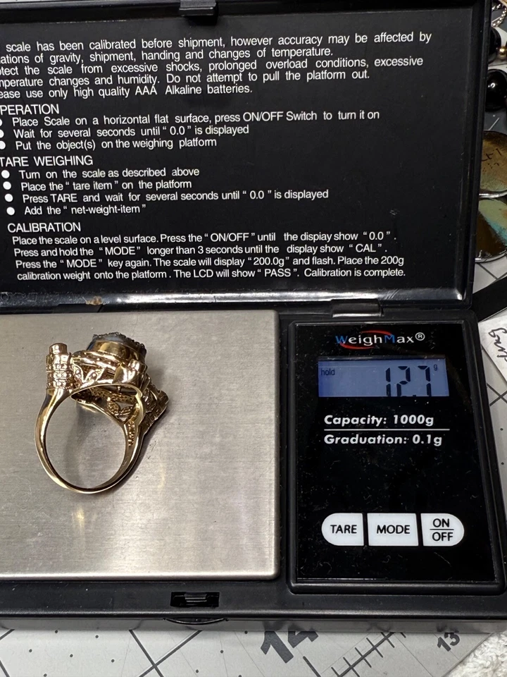 Anel de coquetel Nicky Butler Sunset druso e granada bronze declaração tamanho 9,75 - Imagem 4 de 4