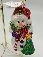 Vintage NEW Christopher RADKO 1999 HOLLY DAY Glass Ornament 99-036-0 Poland Big