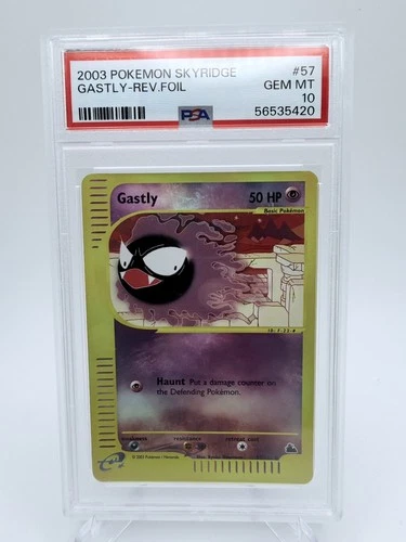 Gastly 57/144 Skyridge Reverse Holo PSA 10 Pop 34