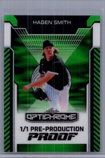 Hagen Smith 2025 Leaf Optichrome Baseball 1/1 Pre Production Proof