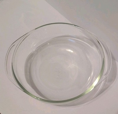 Vintage Pyrex #023 Clear Glass Bowl 1.5qt Baking Round 8'' Casserole Dish