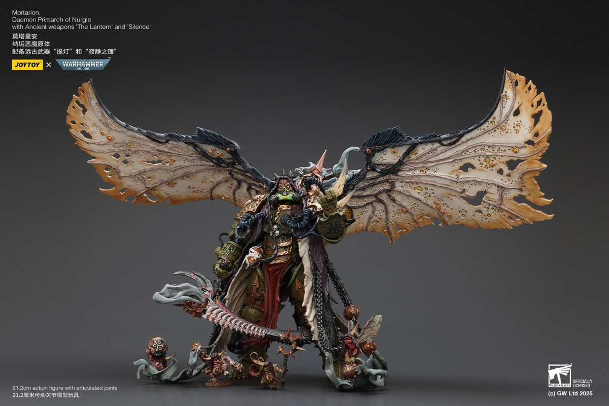 JOYTOY Warhammer 40K Death Guard Mortarion Daemon Primarch of