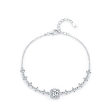 0.8ct Lab-Created Round Shape Diamond Test Pass Bracelet VS1/D/Excellent