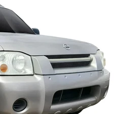 For Nissan Frontier 01-04 APG 2-Pc Black Horizontal Billet Main Grille
