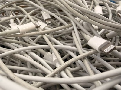 100 LOT Apple OEM USB-C Lightning Cable 1 Meter 3FT Genuine iPhone iPad Tested
