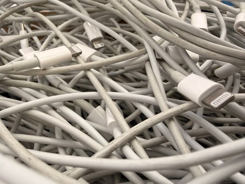100 LOT Apple OEM USB-C Lightning Cable 1 Meter 3FT Genuine iPhone iPad Tested