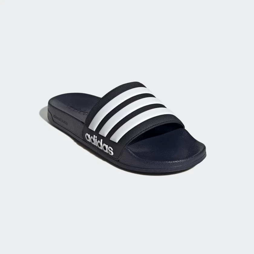 Unisex Adidas Adilette Shower Slides Sandals Navy Ink White Size 7 Men Women 8