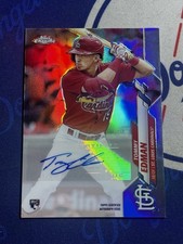 TOMMY EDMAN 2020 TOPPS CHROME REFRACTOR AUTOGRAPH RC ROOKIE RARE USA-TE